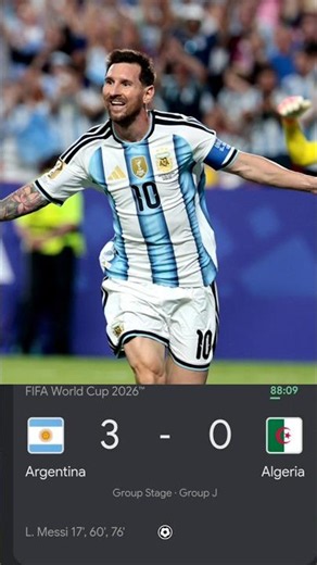 🐐 Messi HAT-TRICK Masterclass! Argentina 3-0 Algeria | FIFA World Cup 2026 Highlights 🔥🇦🇷
