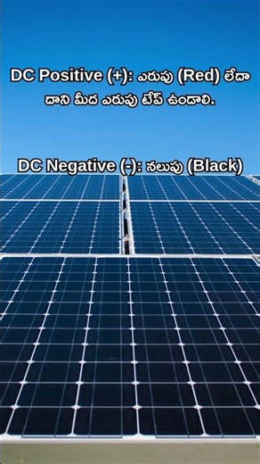 Red & Black వైర్లు ఎందుకు? Solar Color Code Explained! ⚡