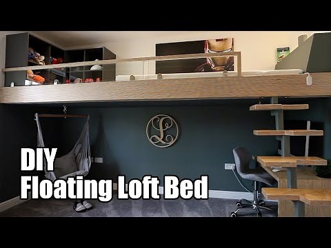 How I made a DIY floating loft bed