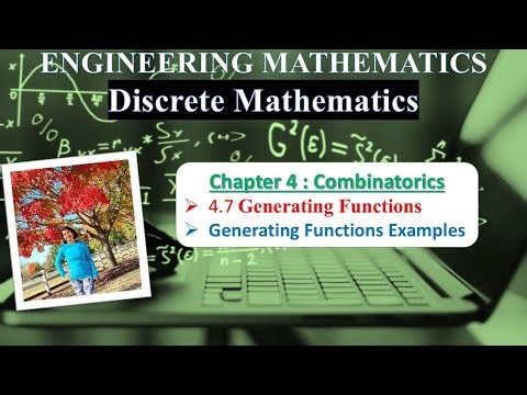 Ch 4.7.3 Generating Functions Examples | Combinatorics Lecture by @MonalisaCS
