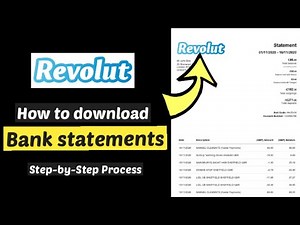 How to download Revolut bank account statement in UK / Revolut bank statement CSV PDF