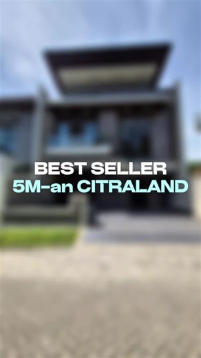 Rumah CitraLand Surabaya Barat 5M-an Best Seller Layout Split Level House