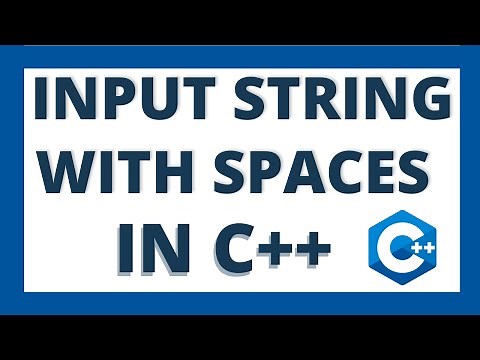 How to input string with spaces in c++ program tutorial | Input sentence