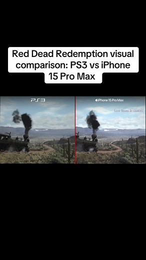 Red Dead Redemption PS3 vs iPhone 15 Pro Max Comparison