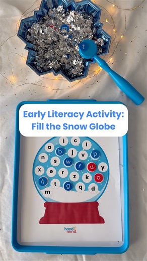 hand2mind on Instagram: "Shake up your literacy lessons with this snow globe activity! ☃️ Students will practice letter recognition skills in a playful, sensory way! ❄️ 🧲 Use a Magnetic Wand to pick up a letter 🔤 Match the Lowercase Alphabet Chip to the letter on the snow globe 💫 Repeat until you fill your entire snow globe This activity is perfect for centers, small groups, or independent work and adds a fun seasonal twist! Tap the link in our bio to shop the featured products now! #earlylit