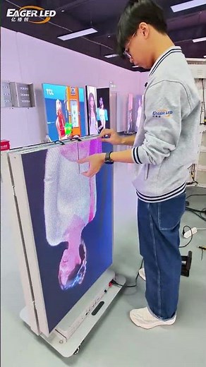 Tired of heavy screens? This one folds & installs in a flash! 😎 #ledscreen #leddisplay #ledmodule