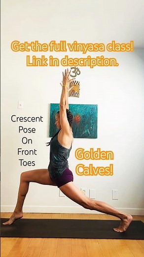 Get Strong, BEAUTIFUL CALVES With This Yoga Leg Exercise (#5 Crescent Pose) #LegDay