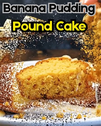 Banana Pudding Pound Cake — Don’t Lose This Recipe Down South, we cook fall in cast-iron—butter, vanilla, and Grandma’s classics—porch-swing pies and church-supper pound cakes; let the North count calories, we count memories.👨‍👩‍👧‍👦 Butter hums in the mixer, vanilla lifts like a hymn, and the kitchen turns soft and golden. This cake bakes up tall and proud, then wears a silky vanilla glaze that drips down the sides like Sunday sunshine. Crown it with banana coins and a tumble of wafer crunch