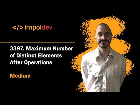 Maximum Number of Distinct Elements After Operations | LeetCode 3397 - Python