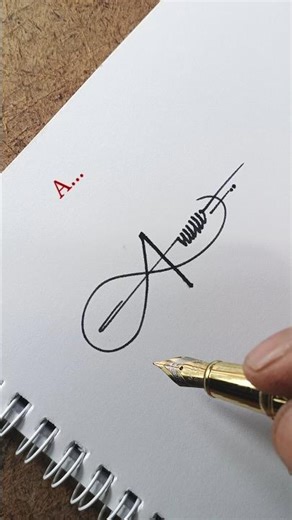 Unique A Signature Style 🔥 | Clean & Professional Signature Tutorial #Shorts