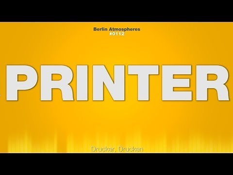 Printer SOUND EFFECT - Drucker Sound Printing impressora impresora Drucken SOUND EFFECTS