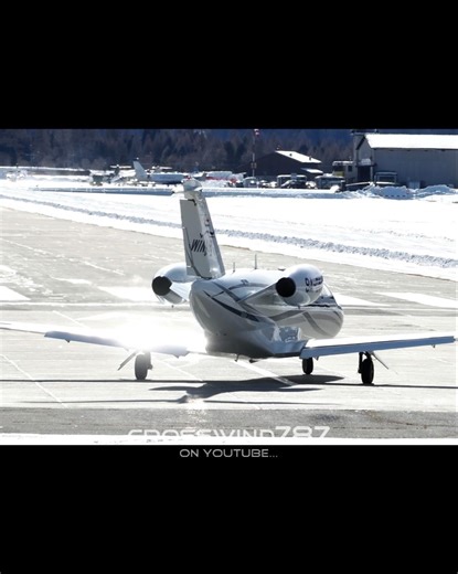St.Moritz Engadin Airport Planespotting 13.02.2026 #C25A #Cessna525A #Winair