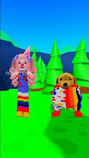 Scary Clown vs Monster Puppy Roblox Games #memes #funny #games #roblox #minecraft #clown #trend