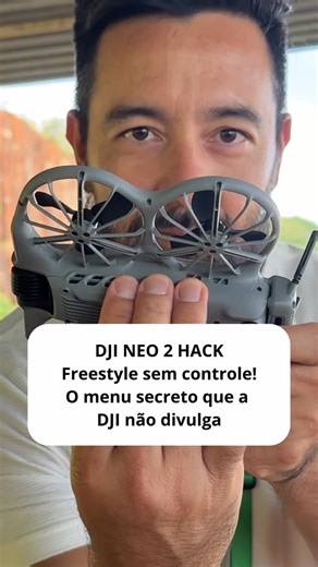 ELIEL OUGUCIKU | Instrutor de drone FPV on Instagram: "Hack DJI Neo 2 😱👉 Freestyle sem controle! Existe um menu secreto que a DJI não divulga… e quase ninguém fala sobre isso 🤯 Com esse ajuste escondido, o DJI Neo 2 libera comportamentos muito mais agressivos, dando uma sensação de freestyle “sem controle”, perfeito pra quem curte FPV raiz 🔥 ⚠️ Atenção: isso não é pra iniciantes. Use somente se você entende os riscos, sabe recuperar o drone e voa em local seguro. 😂 Meme à parte… quem nunca 