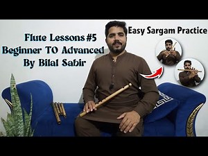 Flute Basics: Lesson 5 - Easy Sargam Practice Flute Bansuri