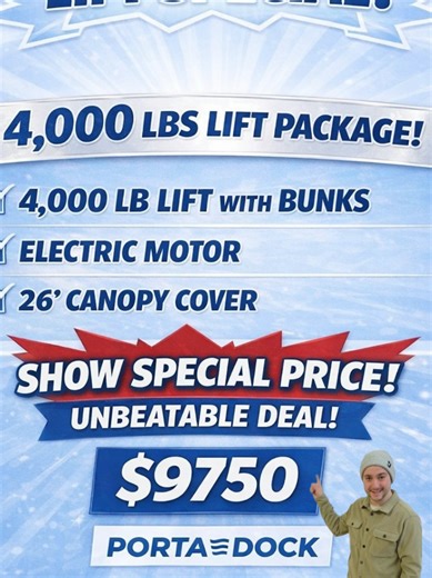 Got a little cabin fever? Come see us next week at the MSP Boat Show! 🛥🚤 @Porta-Dock . . . . . . #boat #lake #cabin #dock #tradeshow