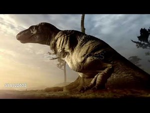 female T-Rex laying eggs