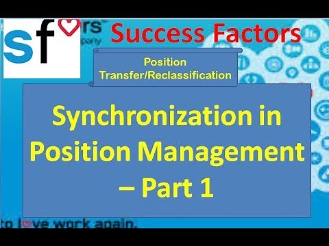SuccessFactors:Employee Central: Synchronization in Position Management - Part 1