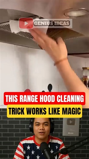 This Range Hood Cleaning Trick Works Like Magic #diy #lifehacks #ideas #shorts