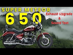 Royal Enfield Super Meteor 650 🔥 Exhaust Fitting & Sound Review | Full Feature Walkaround ​