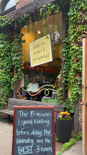 The 15 minutes I spending knitting before doing laundry are the BEST 3 hours of the day! 🤩🤣🤩🤣🤩 | Darn Knit Anyway