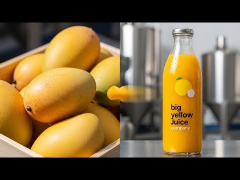 Inside the Modern Mango Juice Factory – (Full Process) From Fruit to Bottle