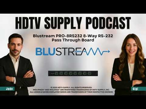 #Blustream #PRO-8RS232 8-Way #RS-232 Pass #Through Board
