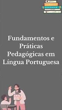 Plataforma: Avamec - Fundamentos e Práticas Pedagógica em Língua Portuguesa. #curso #aprender #yt