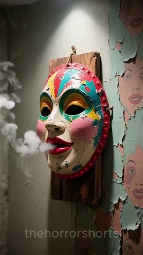 The Mask That Breathes 👺🔥#horror #shorts #thehorrorshorts