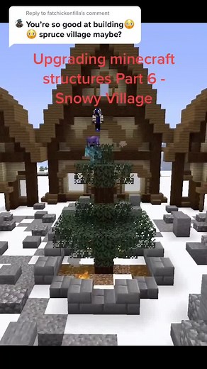 Upgrade Your Minecraft Base with Winter Themed Spruce Village Buildings