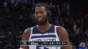 Greg Monroe after scoring in double figures in his first NBA game in 2 1/2 years: "The game is the same, the people change." Minnesota Timberwolves | #RaisedByWolves | FanDuel Sports Network North