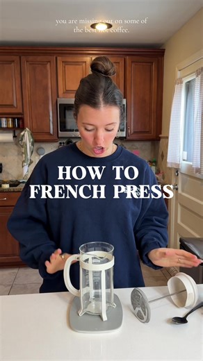 My French press is so perfect for when I want a cozy cup of hot coffee and it stores so easily, unlike a drip coffee machine . #frenchpresscoffee #frenchpress #athomecoffee #traditionalcoffee #coffeeshopathome