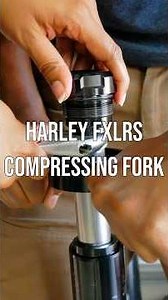 Compressing Fork - Harley-Davidson Motorcycle