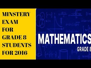 Grade 8 Mathematics Ministry exam 2016 | 2024| የ8ኛ ክፍል ሂሳብ ፈተና /2016