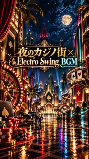 【1時間作業用BGM / 夜のカジノ街 × Electro Swing】煌びやかでスリリングな、夜遊びスウィング｜不思議な音色に落ち着く音楽｜作業用・読書・リラックス