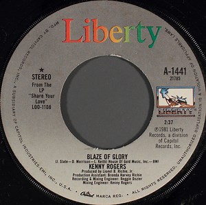Kenny Rogers - Blaze Of Glory / The Good Life