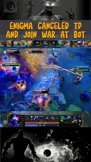 🔥 Enigma Cancels TP Top to Join Bot Fight! ⚡ Team Push Turns Epic 💥 #dota2 #dotapit #dota2shorts