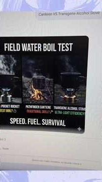 Survival Stove Battle: MSR vs Pathfinder vs Transgene #pathfinder #msr #transgenestove