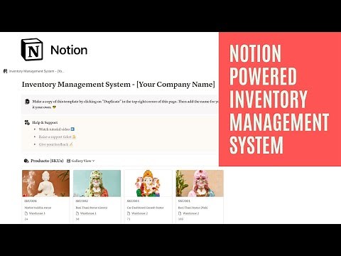 Notion Inventory Management Template Demo | Better Than Google Sheets or Excel Inventory Templates