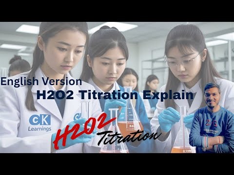 Watch chemistry come alive — the magic of KMnO₄ and H₂O₂ titration | English version #H2O2