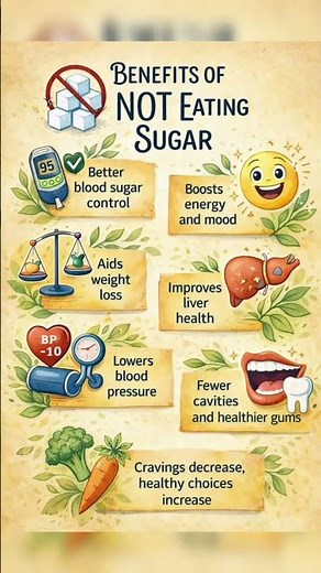 7 Amazing Benefits of Quitting Sugar 🍬❌ | Your Body Will Thank You!#QuitSugar #SugarFree #sugar