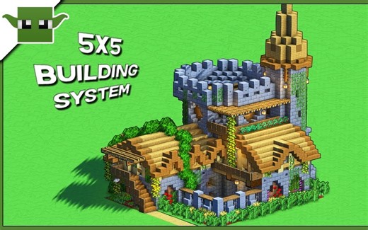 【建筑教程】带你建造一个大型加固城堡！