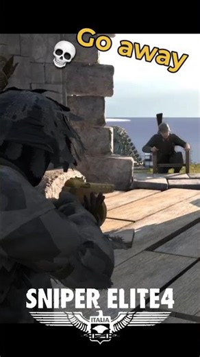 Confronting One Enemy, Sending a Surprise to Another! | Sniper Elite 4 Gameplay #Shorts