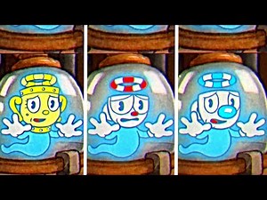Cuphead DLC - All Characters Capture Endings Scenes