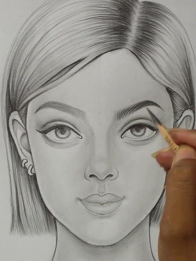 how to draw a face