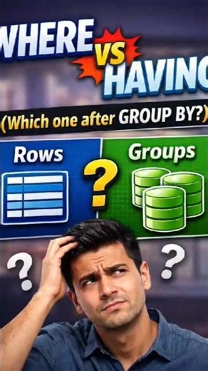 WHERE vs HAVING Explained in 30 Seconds