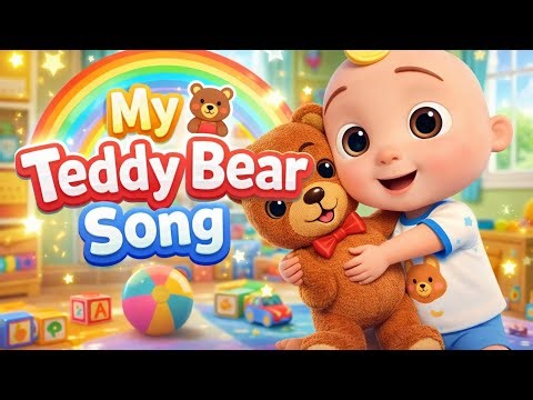 My Teddy Bear Song 🧸 | Fun Kids Nursery Rhymes | Baby & Teddy Dance Song for Kids