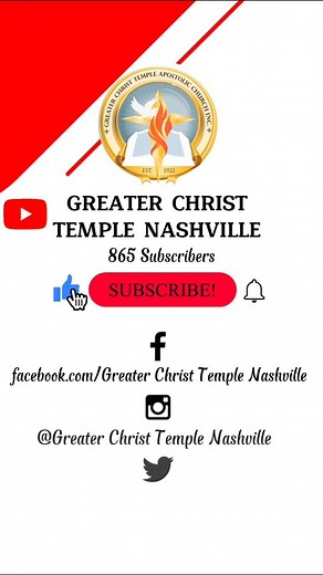 🌟 Don't miss out on spiritual growth! Never miss Bible study or Sunday morning service ever again‼️ Subscribe today, Greater Christ Temple Nashville. 🙏🏿✨💖🙌🏾 #biblestudy #sundayservice #greaterchristtemplenashville #gctNashville #bishopshermanmerritt | Greater Christ Temple Apostolic Church