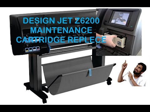 HP Design jet z6200 Maintenance Cartridge Replace