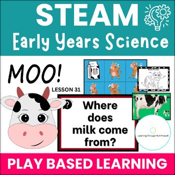 Cows & Milk | 52 Weeks of STEAM - Preschool & Kindergarten Science | Farm